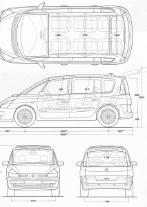 Renault Grand Espace blueprint