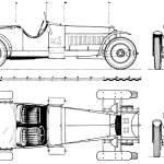 Alfa Romeo 8C 2300 Super Sport blueprint