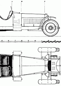 Alfa Romeo 8C 2300 Super Sport blueprint