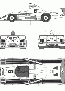 Porsche 936 blueprint