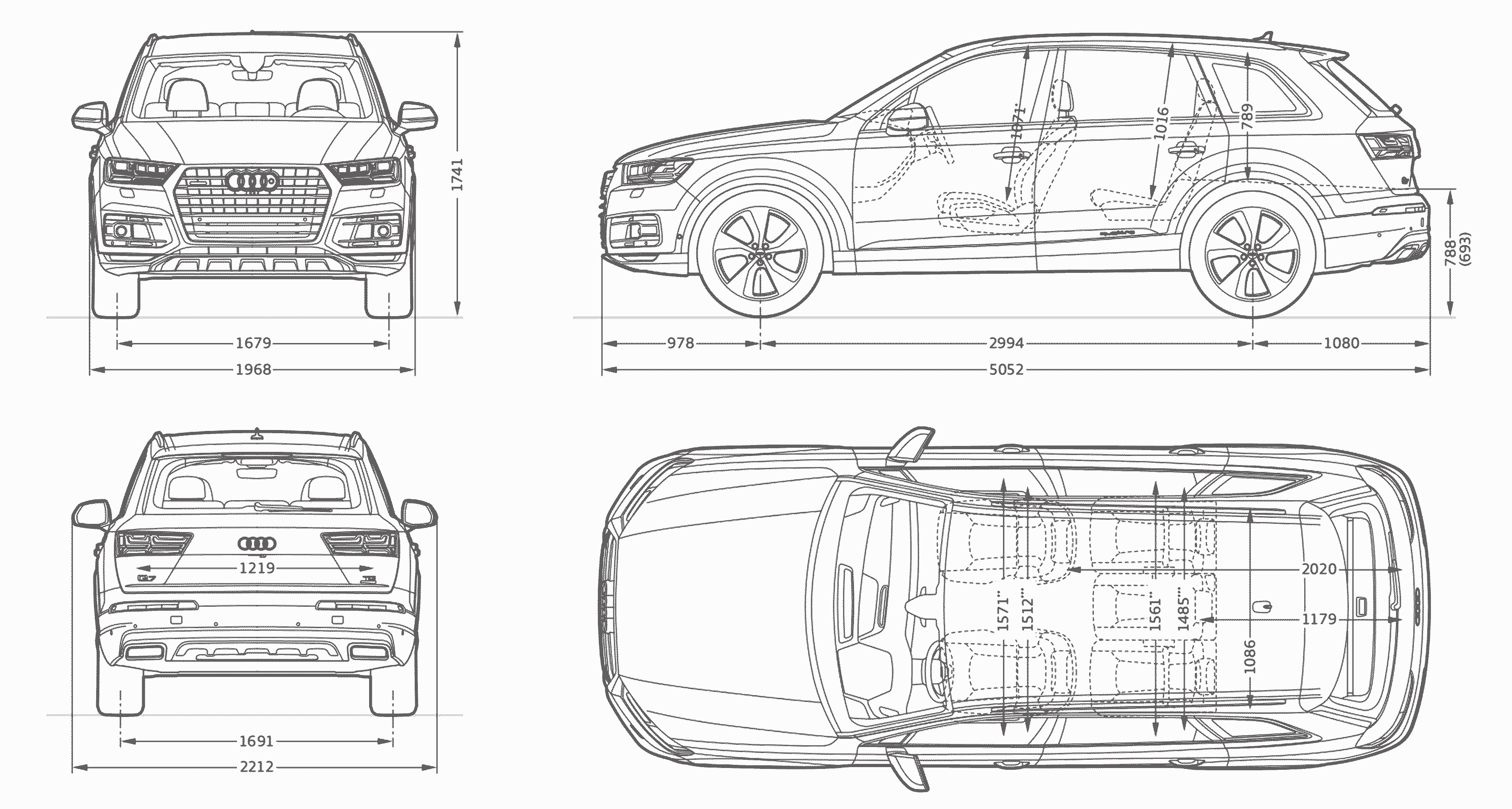Audi Q7 blueprint