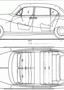 BMW 501 blueprint