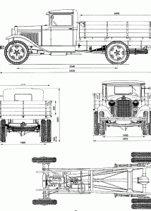 GAZ AA blueprint