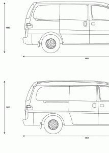 Hyundai H1 blueprint