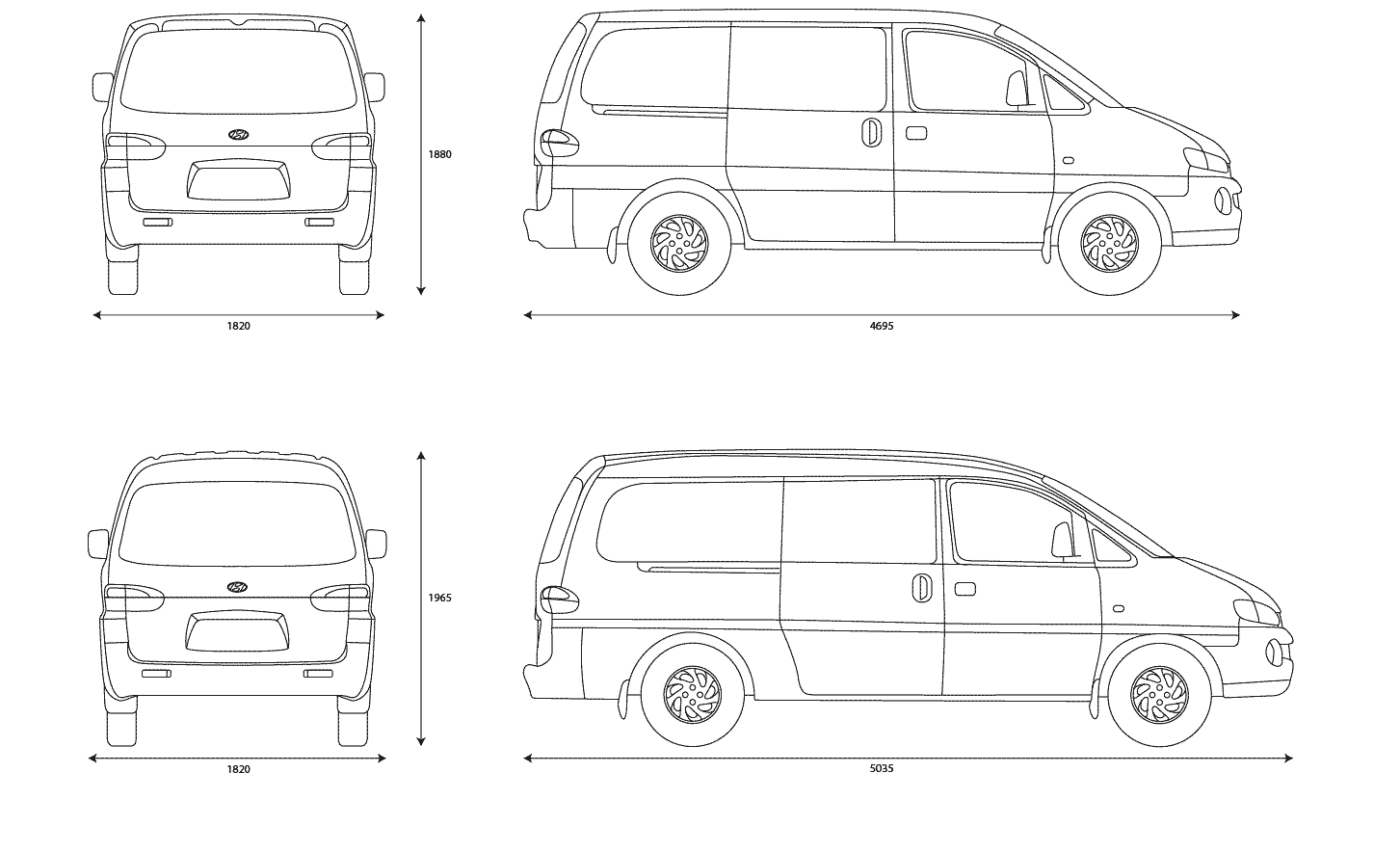 Hyundai H1 blueprint