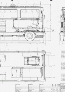 Mercedes-Benz L208 Ambulance blueprint