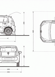 Volkswagen Up blueprint