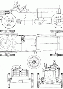 Austin Grand Prix race car blueprint