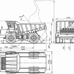 BelAZ 540 blueprint
