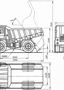 BelAZ 540 blueprint