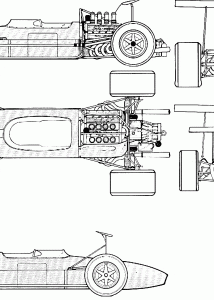 Brabham BT26 blueprint