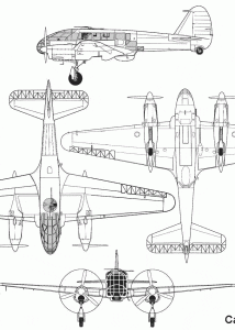 Caproni Ca.313 blueprint