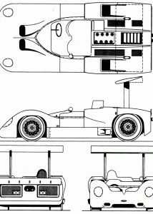 Chaparral 2E blueprint