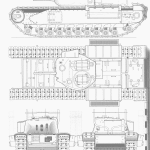 Churchill tank blueprint