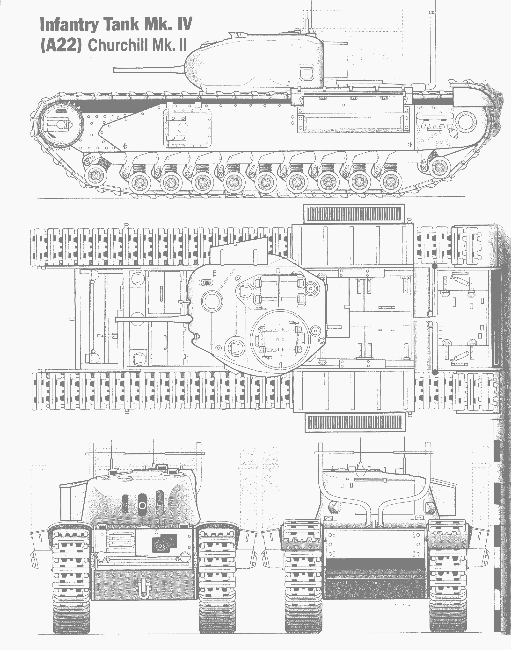 Churchill tank blueprint
