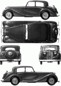 Delahaye 135M 3.5 Litre Berline blueprint