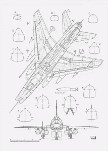 F-100 Super Sabre blueprint