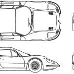 Dino 246 GT blueprint