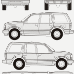 Ford Explorer blueprint