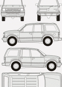 Ford Explorer blueprint