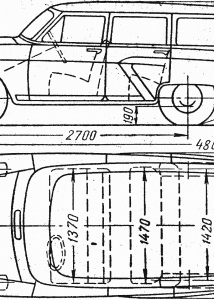 Gaz 22 Volga blueprint