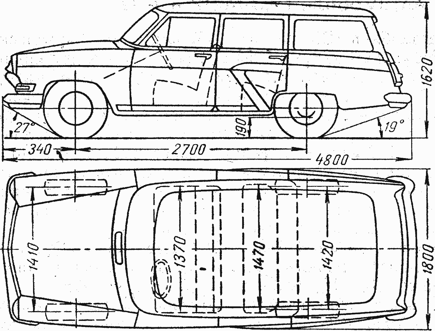 Gaz 22 Volga blueprint