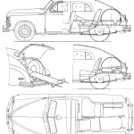 GAZ-M20 Ambulance blueprint