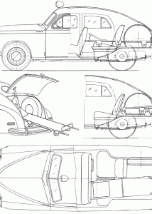 GAZ-M20 Ambulance blueprint