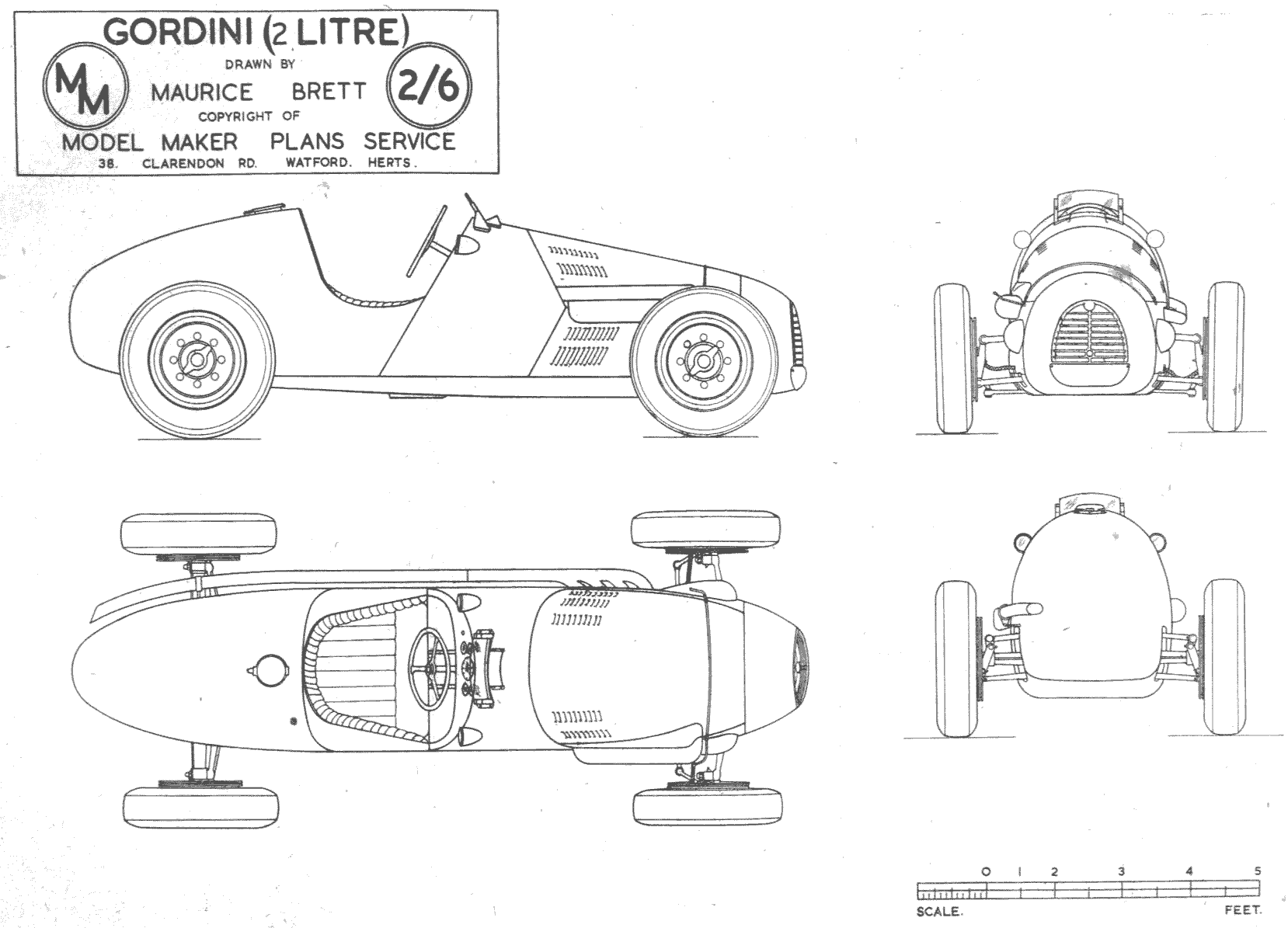 Gordini T16 2 Litre blueprint