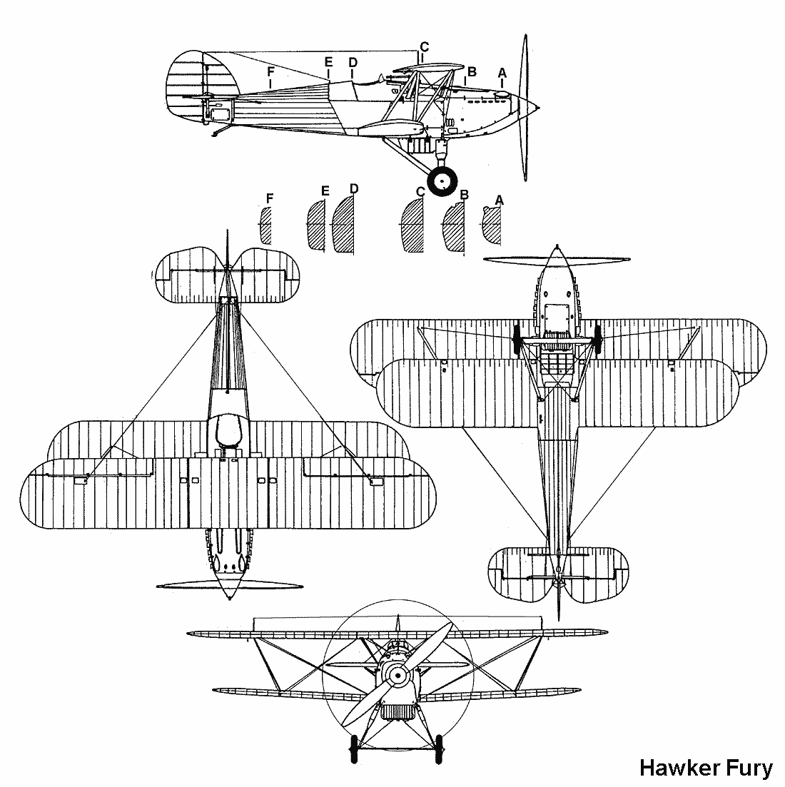 Hawker Fury blueprint