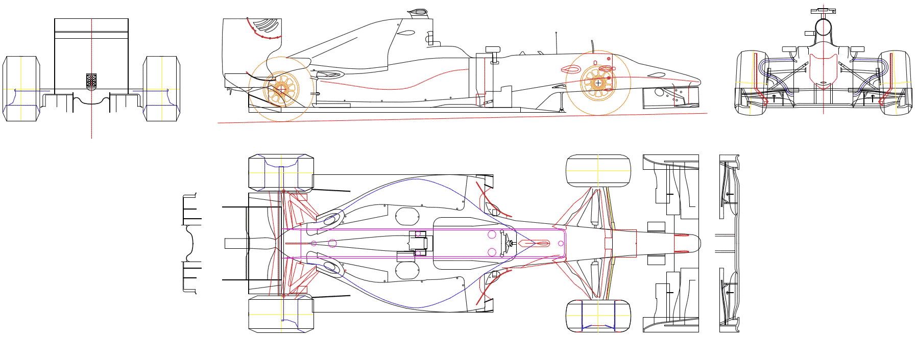 Hispania F110 blueprint