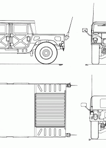 Hummer H2 SUT blueprint