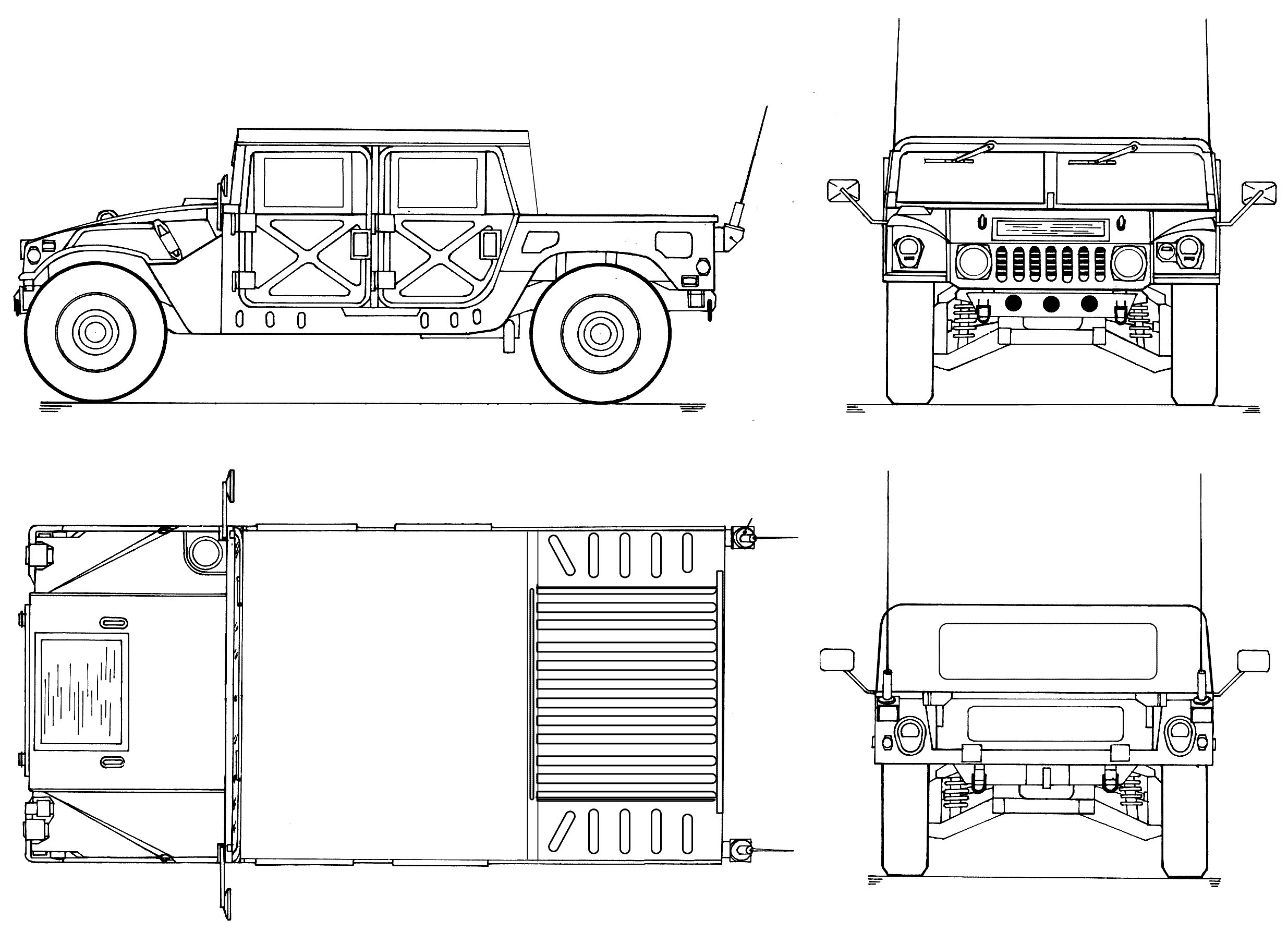Hummer H2 SUT blueprint
