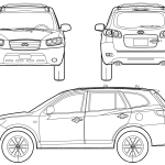 Hyundai Santa Fe blueprint