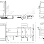 Iveco Daily Chassis truck blueprint