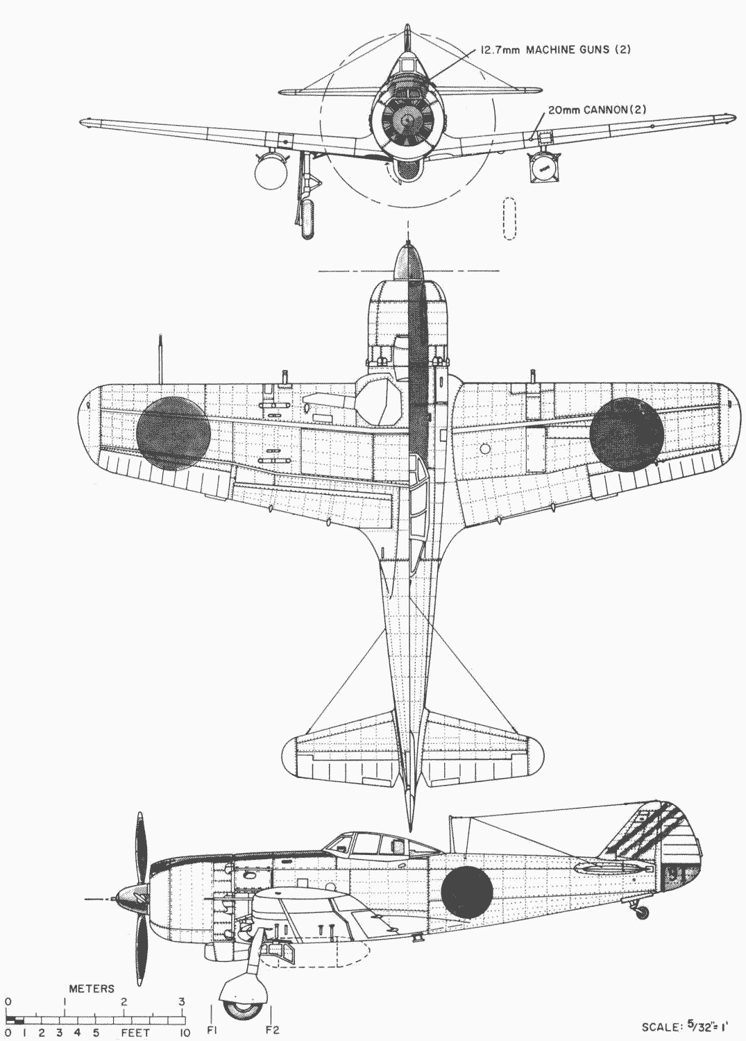 Nakajima Ki-84 blueprint