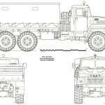 KrAZ-260 blueprint
