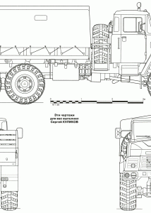 KrAZ-260 blueprint