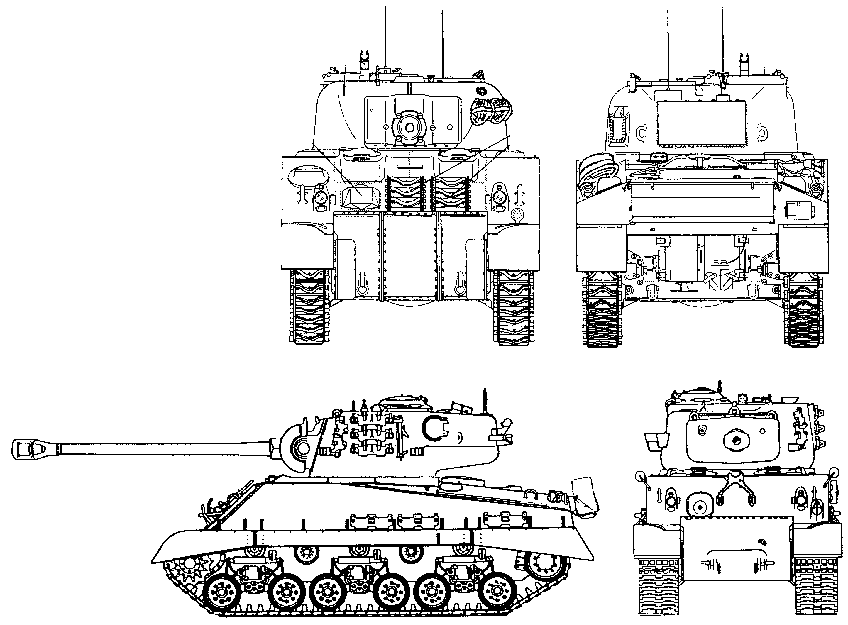 M4 Sherman blueprint