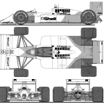McLaren MP4/4 blueprint