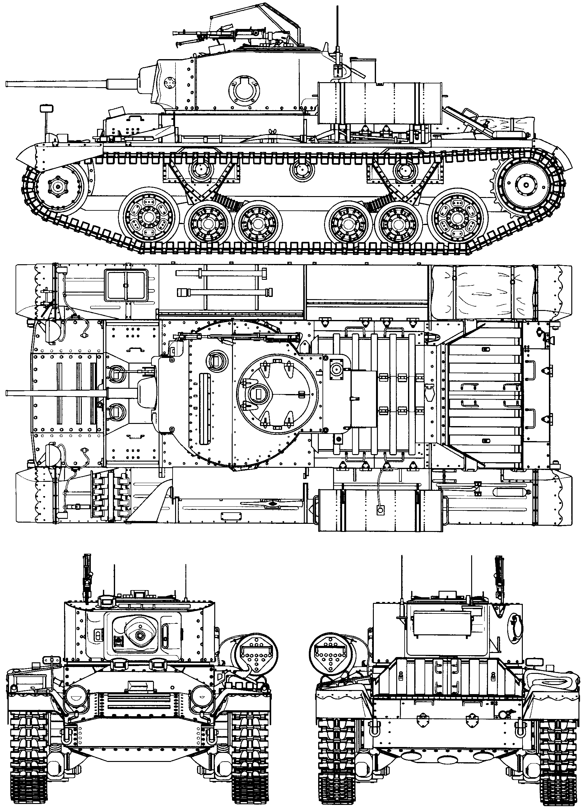 Valentine tank blueprint