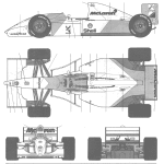 McLaren MP4/8 blueprint
