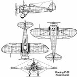 P-26 Peashooter blueprint