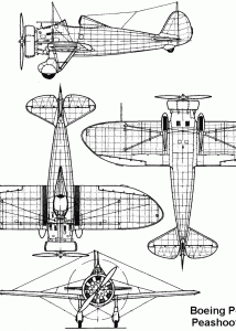 P-26 Peashooter blueprint