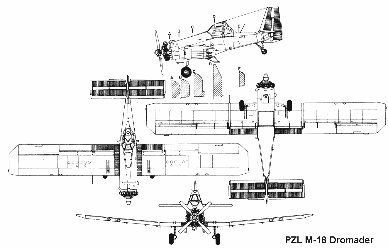 M-18 Dromader blueprint
