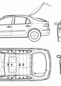 Renault Laguna blueprint