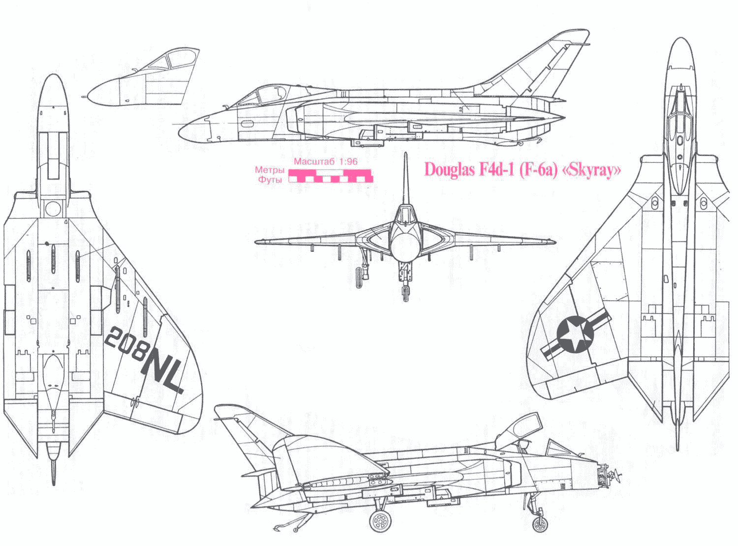 F4D (F-6) Skyray blueprint