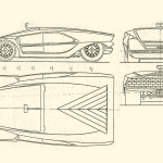 Lancia Stratos Zero blueprint