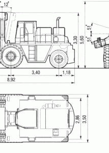 BelAZ 68201 blueprint