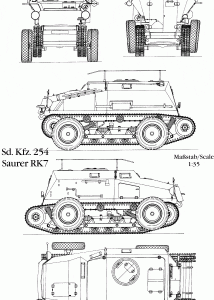 SdKfz 254 blueprint